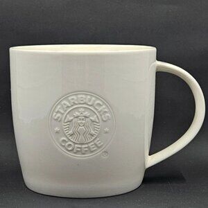 Starbucks Siren Logo Large White Coffee Mug